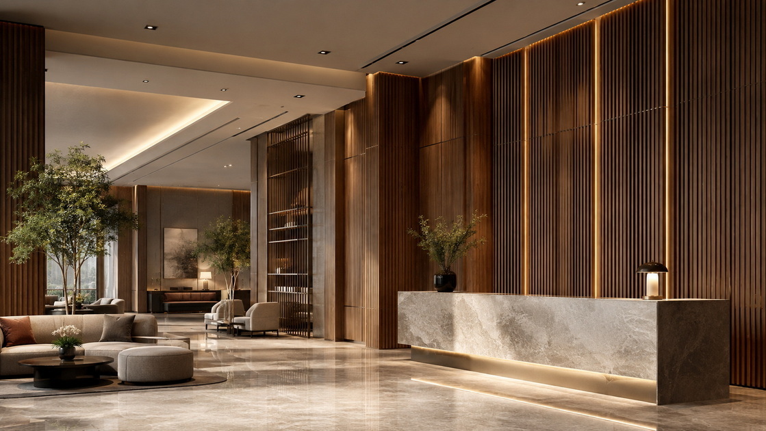 Modern Hotel WPC Wall Panel Design Modern Hotel WPC Wall Panel Design