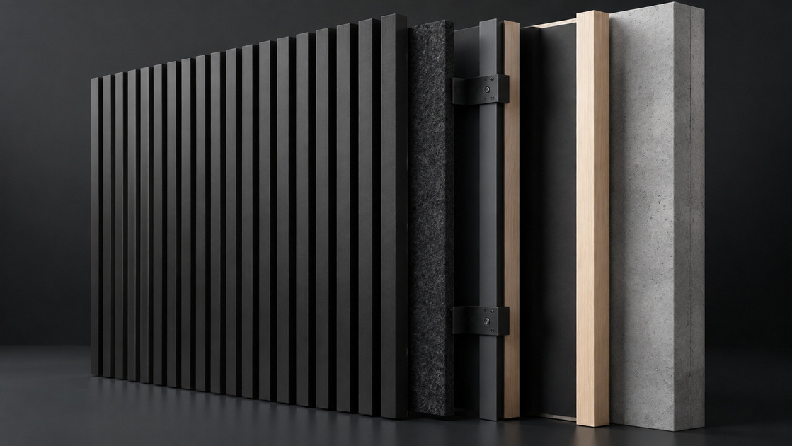 Fluted Acoustic Wall Panel Structure Fluted Acoustic Wall Panel Structure