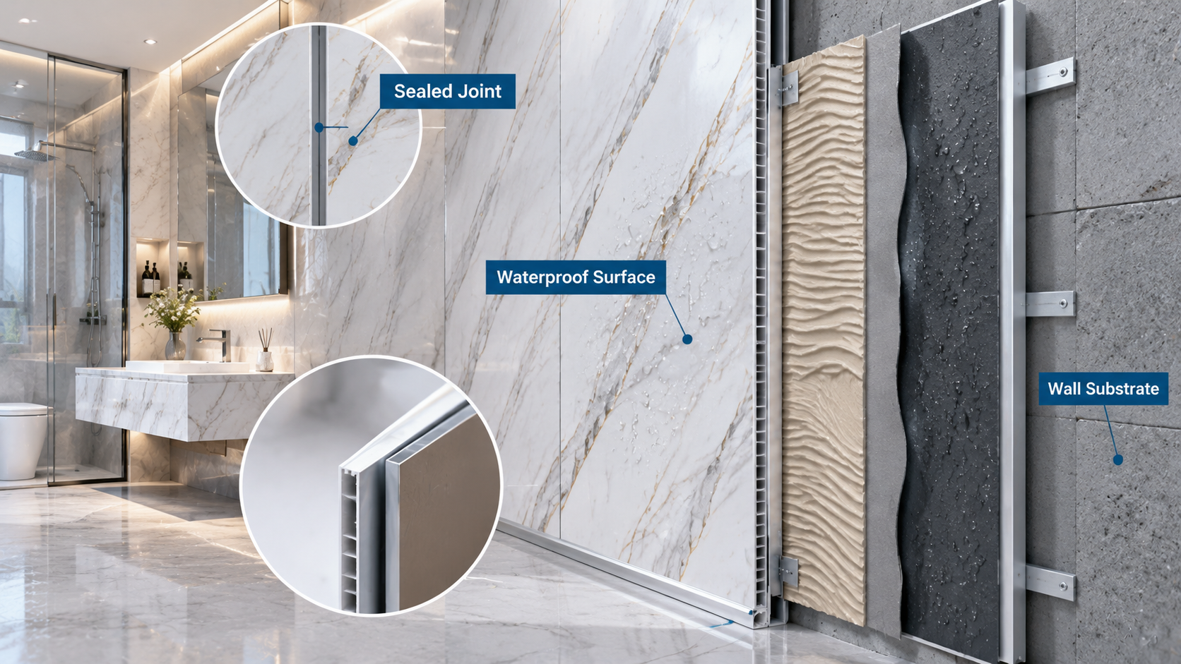Waterproof Wall Panel Installation Detail Waterproof Wall Panel Installation Detail