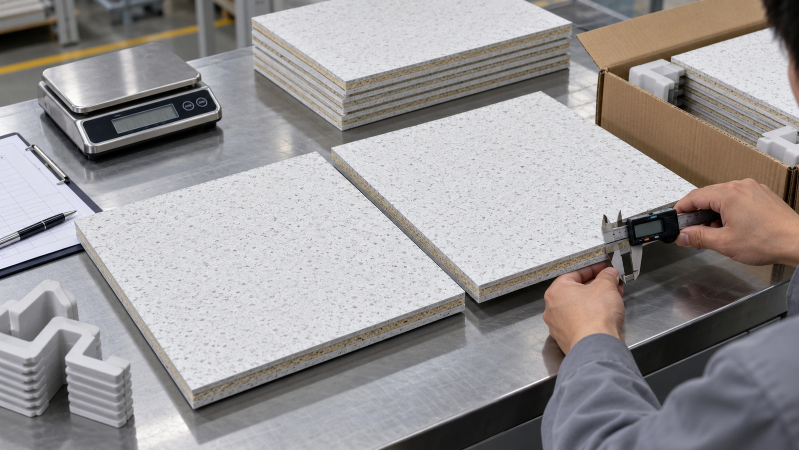 Ceiling Panel Sample And Production Verification Ceiling Panel Sample And Production Verification