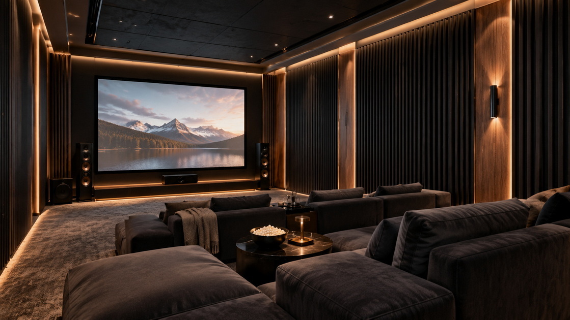 Black Acoustic Home Cinema Black Acoustic Home Cinema