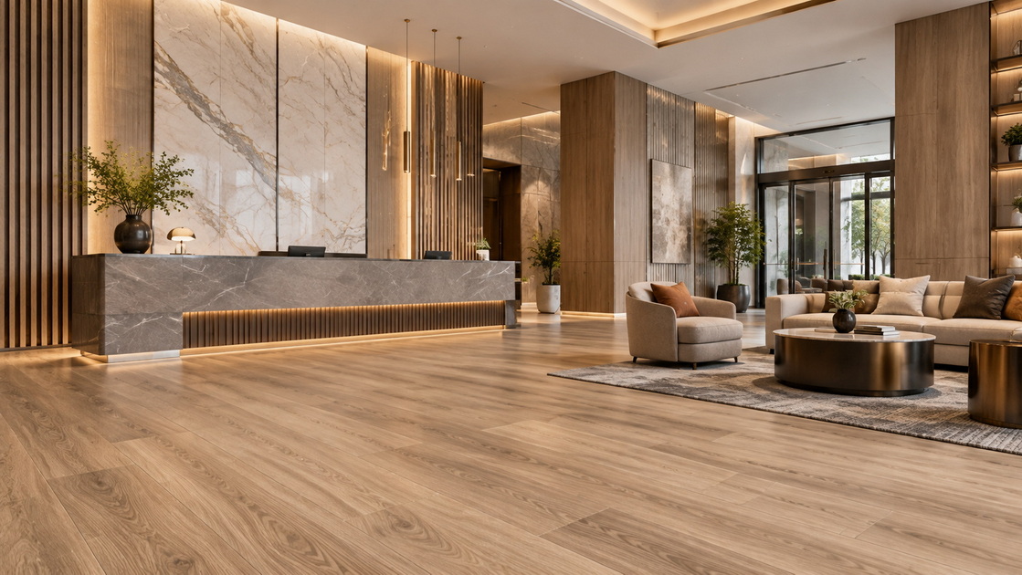 Modern Hotel Flooring Installation