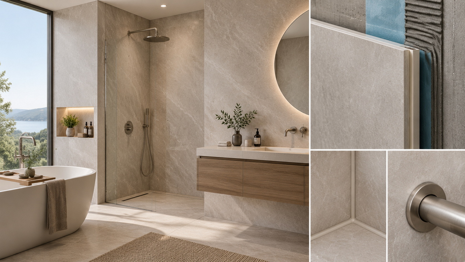 Bathroom Wall Panel Installation Details