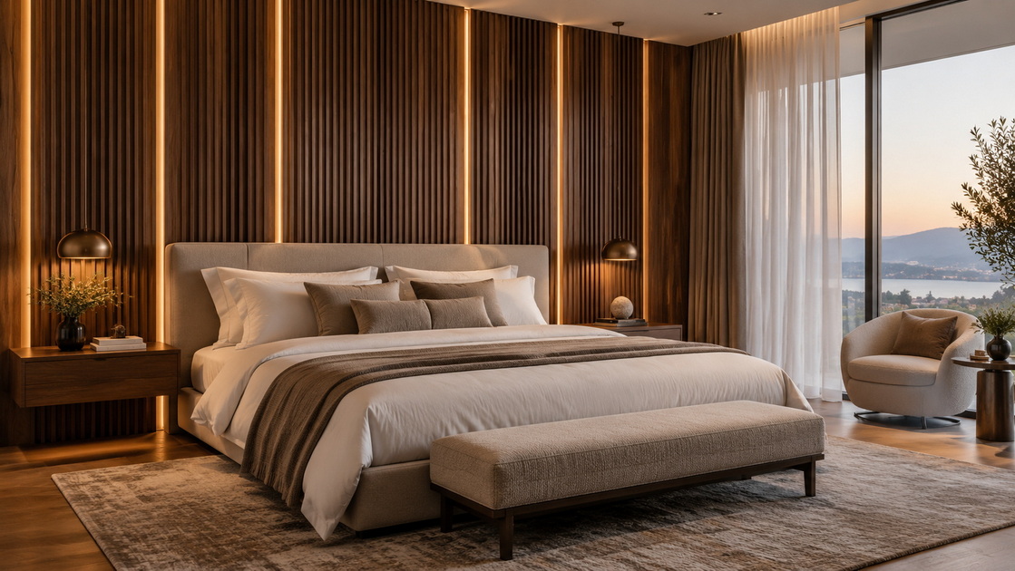 Modern Hotel Bedroom Fluted Wall Panel.jpg